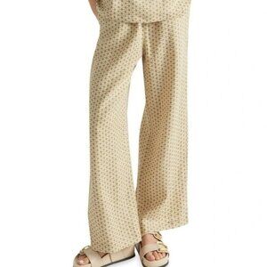 Seed Heritage Deep Bronze Geo Linen Pant